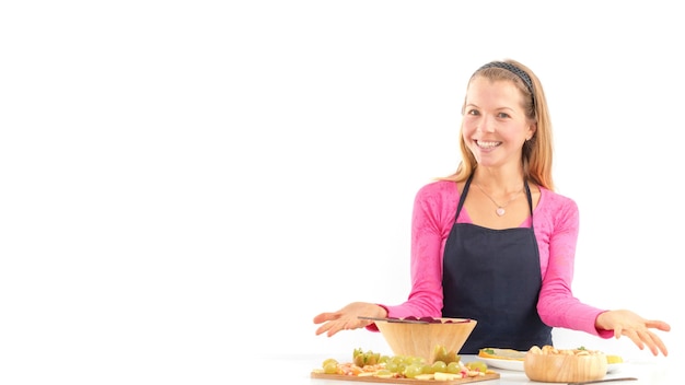 Użytkownik gotujący w domu